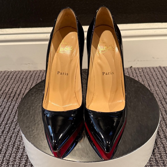 Christian Louboutin Black Patent So Kate Leather Heels 37 - Picture 5 of 9